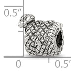 Sterling Silver 925 Snake Bead with Antiqued Finish for Timeless Elegance