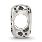 Sterling Silver 925 Dog Bone Bead with Antiqued Finish Solid Cast Durable Design