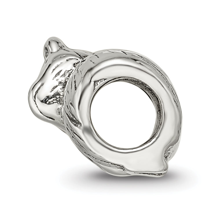 Sterling Silver 925 Koala Bead with Antiqued Finish Solid Design Secondary image