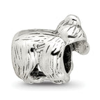 Sterling Silver 925 Koala Bead with Antiqued Finish Solid Design