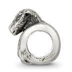 Sterling Silver 925 Lamb Bead with Antiqued Finish Solid Theme