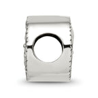 Sterling Silver 925 Fleur de Lis Bead Solid Casted Elegant Themed Design