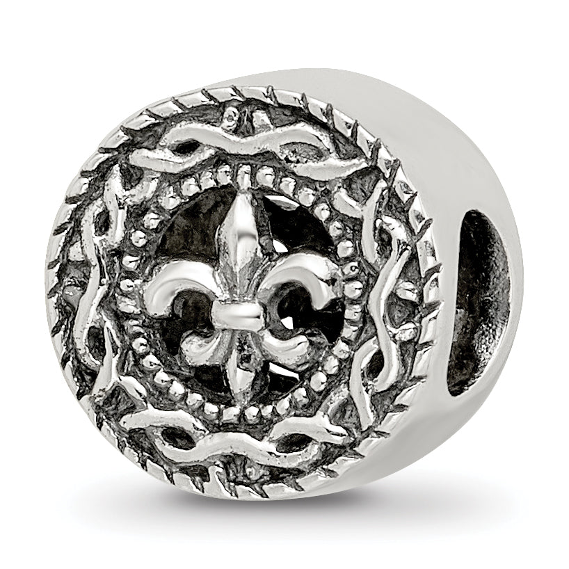 Sterling Silver Reflections Fleur de lis Bead Main image