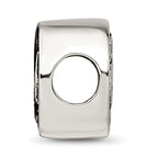 Sterling Silver 925 Music Notes Bead with Solid Cast Design