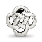 Sterling Silver 925 Celtic Knot Bead Solid Casted Elegant Design