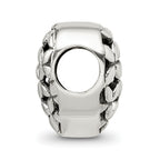 Sterling Silver 925 Heart Bead with Casted Solid Design