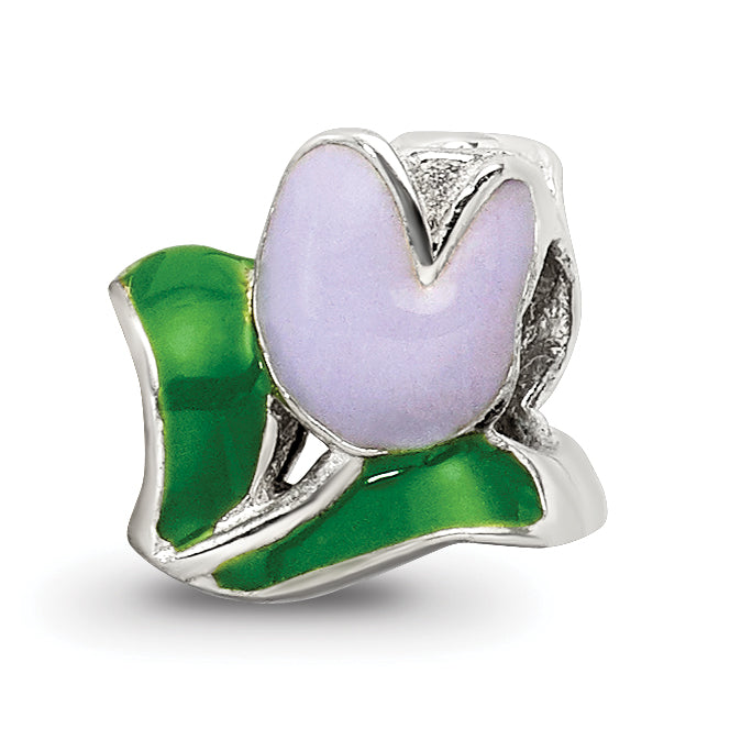 Sterling Silver Reflections Kids Enameled Tulip Bead