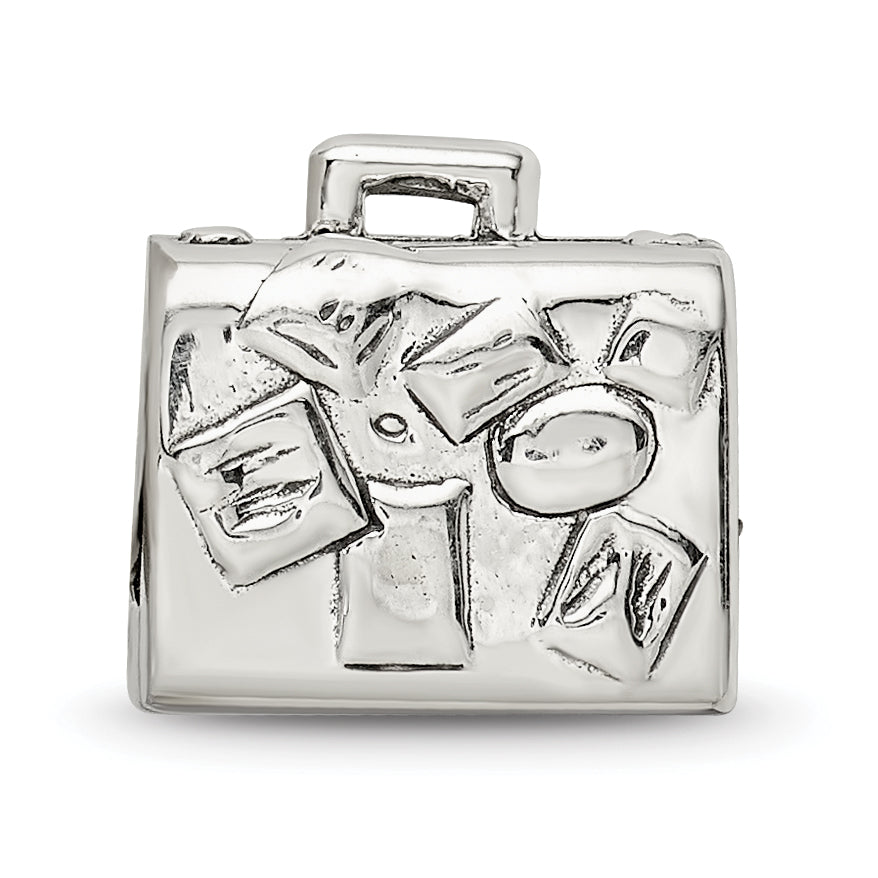 Sterling Silver Reflections Suitcase Bead