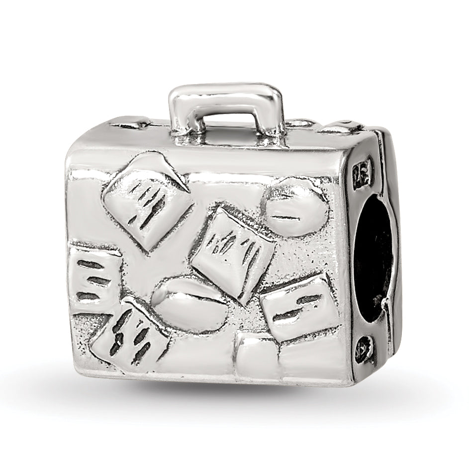Sterling Silver Reflections Suitcase Bead