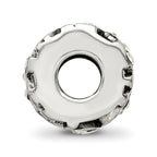 Sterling Silver 925 Bead with Preciosa Crystal and Heart Design