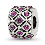 Sterling Silver Reflections February Preciosa Crystal Bead