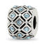 Sterling Silver Reflections March Preciosa Crystal Bead