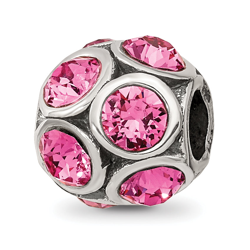 Sterling Silver Reflections October Preciosa Crystal Bead Main image