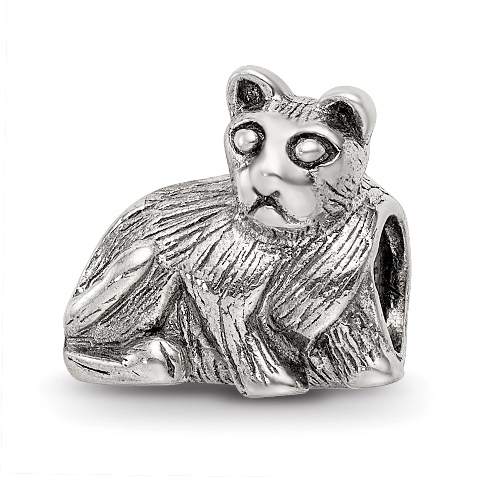 Sterling Silver Reflections Cat Bead Main image