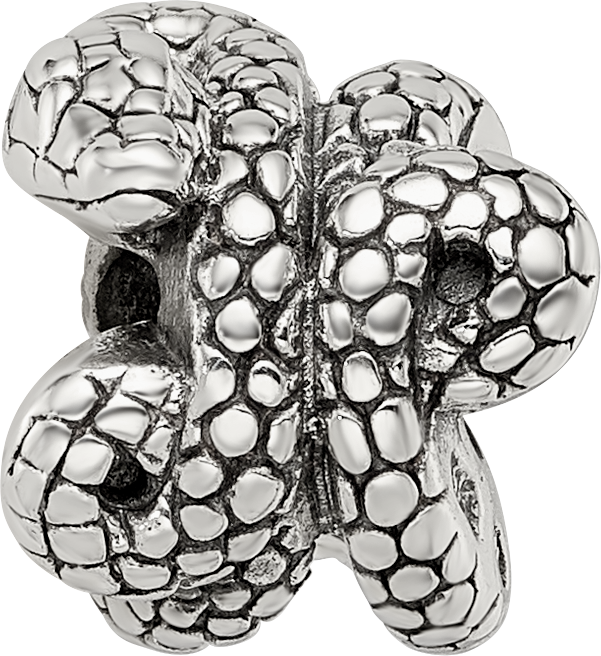 Sterling Silver 925 Themed Snake Bead Solid Cast Design from Sophia Jewelers