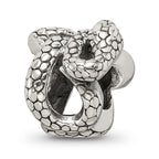 Sterling Silver 925 Themed Snake Bead Solid Cast Design from Sophia Jewelers