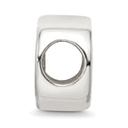 Sterling Silver 925 Gold-Plated Heart Bead with Solid Cast Design
