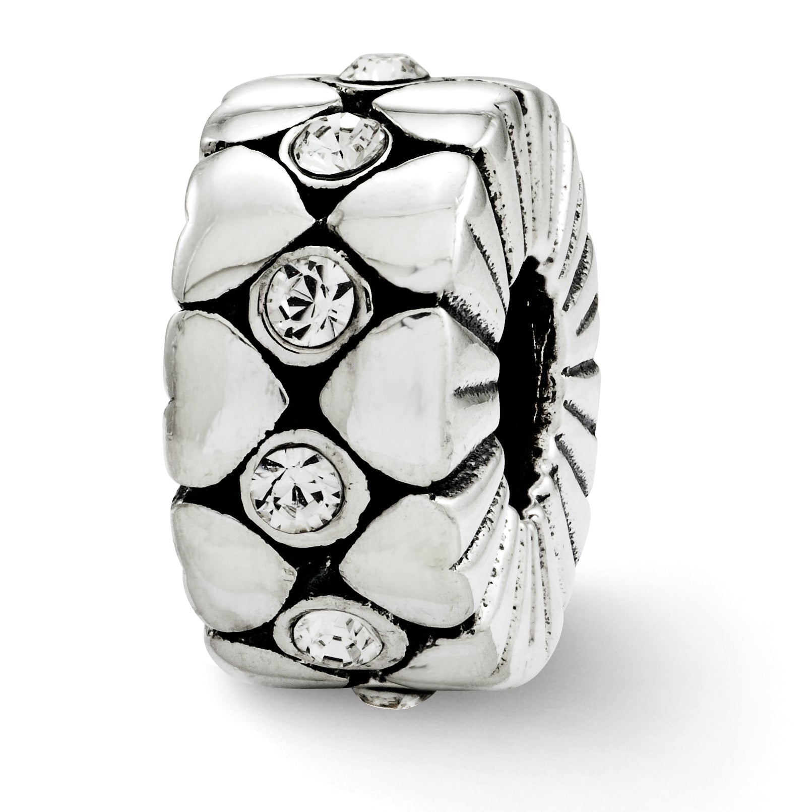 Sterling Silver Reflections Swarovski Crystal Bead Main image