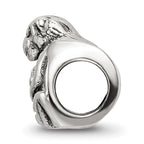 Sterling Silver 925 Mama & Baby Monkey Bead with Antiqued Finish