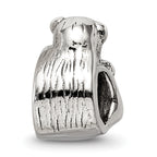 Sterling Silver 925 Mama & Baby Monkey Bead with Antiqued Finish
