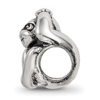 Sterling Silver 925 Antiqued Monkey Bead Solid Casted Themed Jewelry