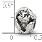Sterling Silver 925 Antiqued Monkey Bead Solid Casted Themed Jewelry