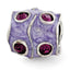 Sterling Silver Reflections Purple Swarovski Elements & Enamel Bead