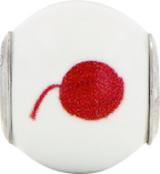 Sterling Silver 925 Enameled Cat Bead with Whimsical Charm