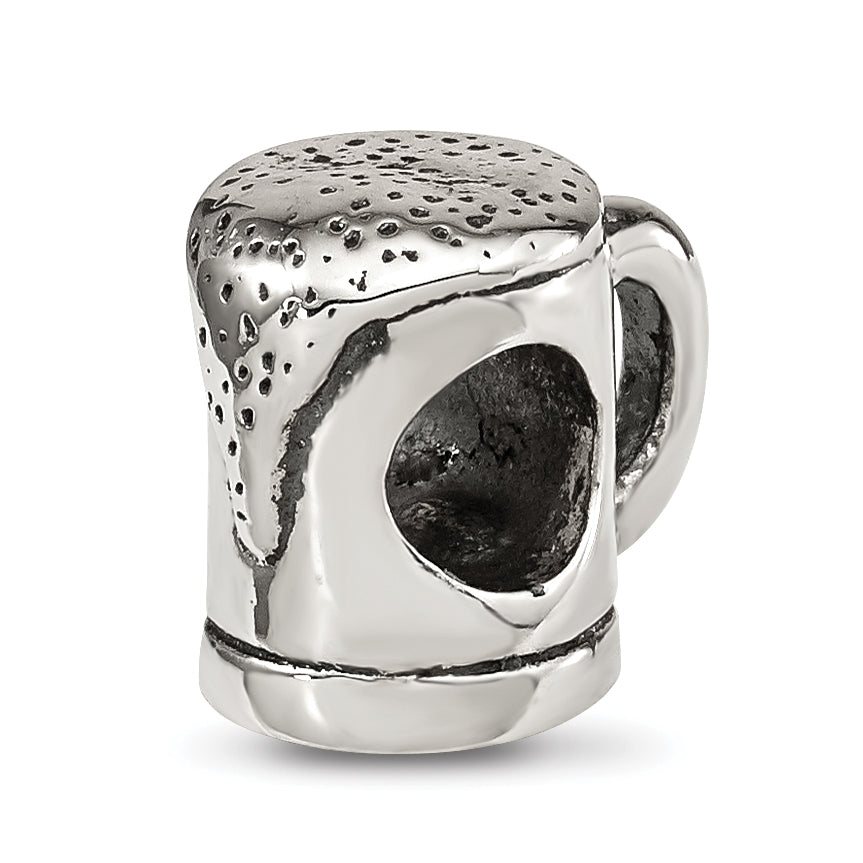 Sterling Silver Reflections Beer Mug Bead Main image