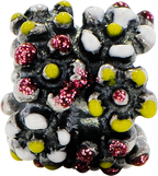 Sterling Silver 925 Multicolored Enameled Flower Bead Vibrant & Elegant