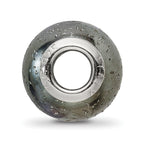 Sterling Silver 925 Bead with Black Sparkles Hollow Reflections Bead