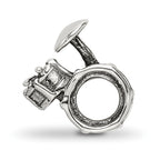 Sterling Silver 925 Drum Set Themed Bead with Antique Finish