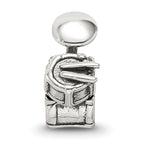 Sterling Silver 925 Drum Set Themed Bead with Antique Finish