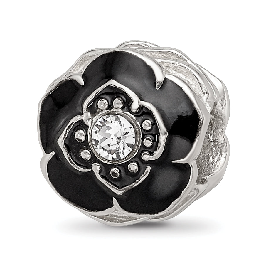 Sterling Silver Reflections Enameled Flower Preciosa Crystal Bead Main image