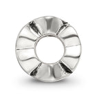 Sterling Silver 925 Kids Heart Bead with Solid Casted Design