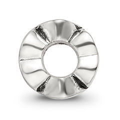 Sterling Silver 925 Kids Heart Bead with Solid Casted Design