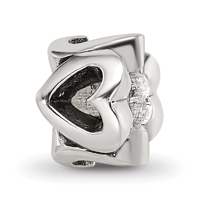 Sterling Silver Reflections Kids Hearts Bead Main image