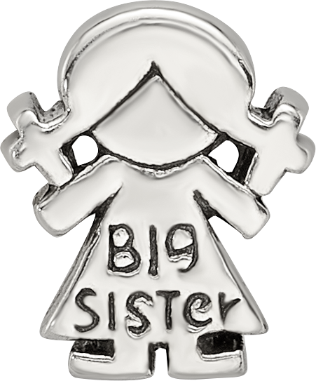 Sterling Silver Reflections Kids Big Sister Bead