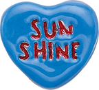 Sterling Silver 925 Kids Heart Bead with Enamel Sunshine Design by Sophia Jewelers