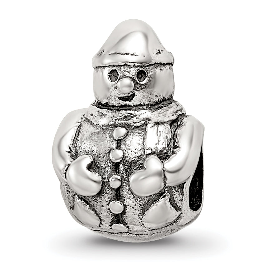 Sterling Silver Reflections Snowman Bead Main image