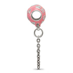 Sterling Silver Enameled It's a Girl Balloon Dangle Bead  Gift-Ready Charm