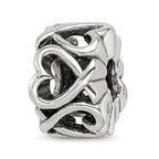 Sterling Silver Reflections Hearts Bead