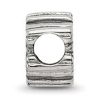 Sterling Silver 925 Snowflake Bead with Antiqued Finish Elegant Winter Theme