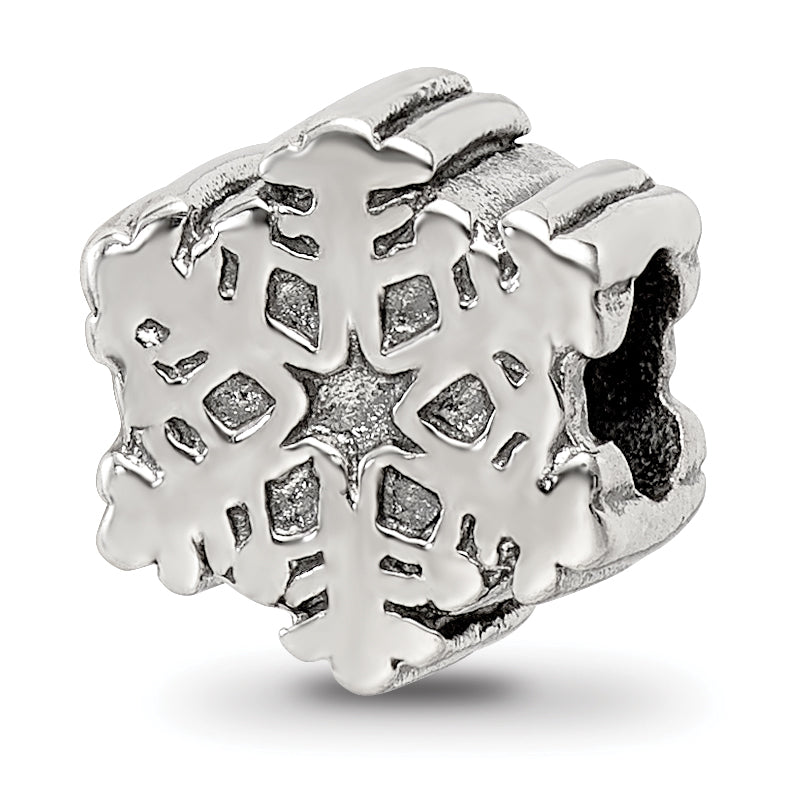 Sterling Silver Reflections Snowflake Bead Main image