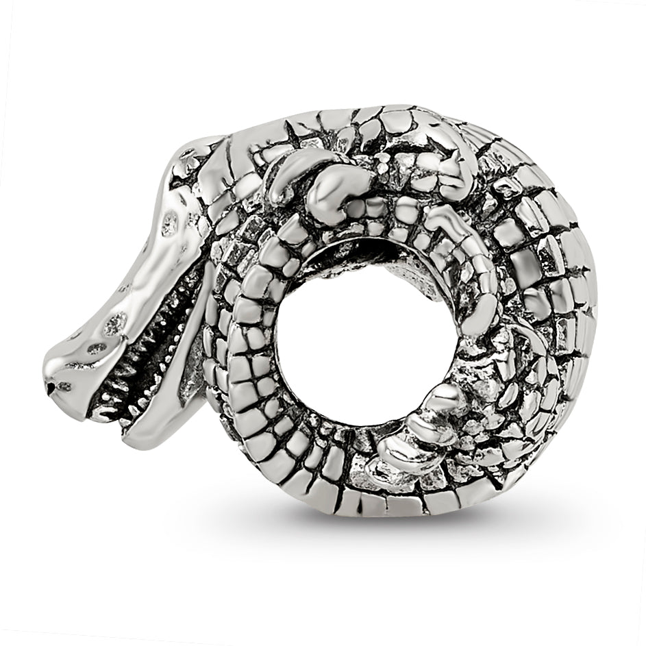 Sterling Silver Reflections Alligator Bead