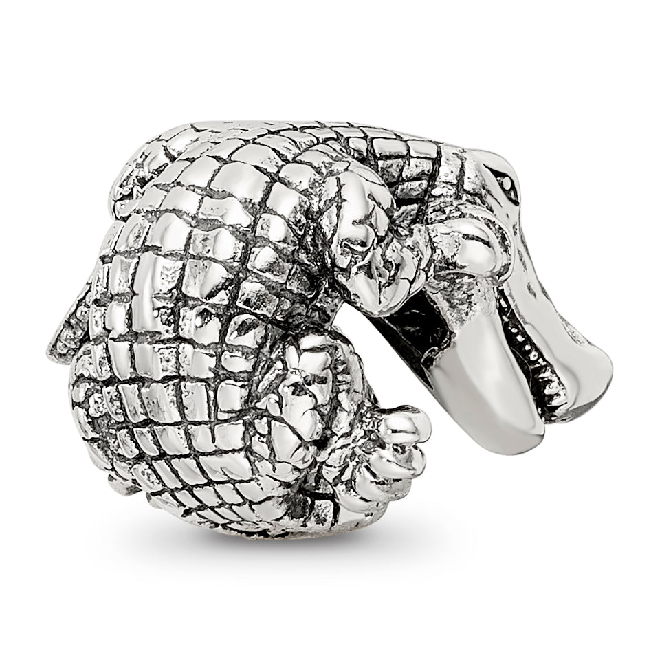 Sterling Silver Reflections Alligator Bead