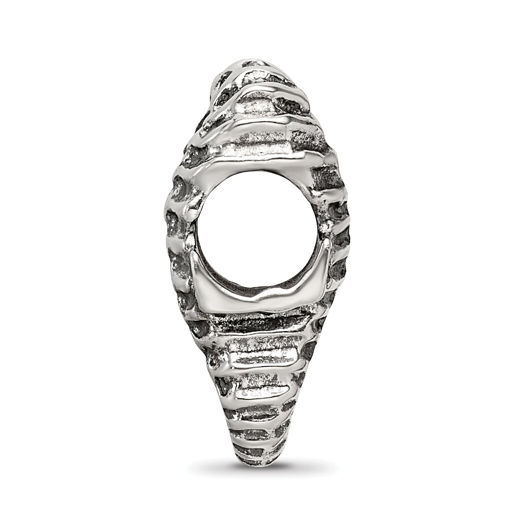 Sterling Silver 925 Seahorse Bead with Solid Cast Design Elegant Theme Secondary image