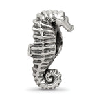 Sterling Silver 925 Seahorse Bead with Solid Cast Design Elegant Theme
