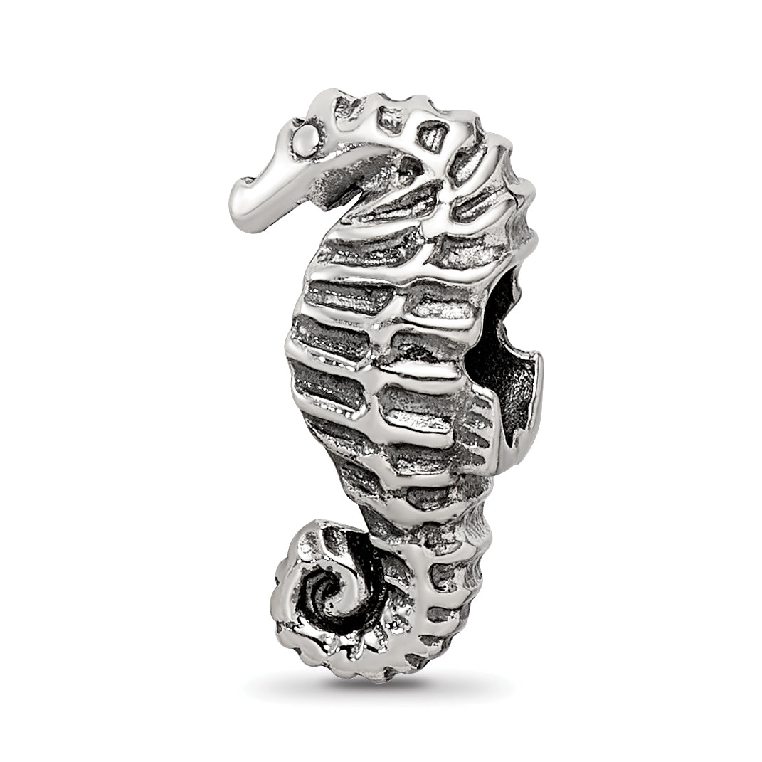 Sterling Silver Reflections Seahorse Bead Main image