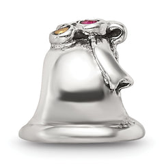 Sterling Silver Reflections CZ Bell Bead
